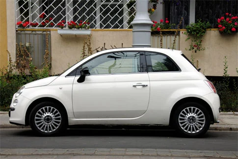 fiat 500 weißer Fiat 500 – Beispiel für Gebrauchtwagenankauf Werne